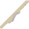 Ekena Millwork 4 1/2"H x 4 5/8"P x 6 3/8"F x 94 1/2"L Emery Crown Moulding MLD04X04X06EM - alternate 2